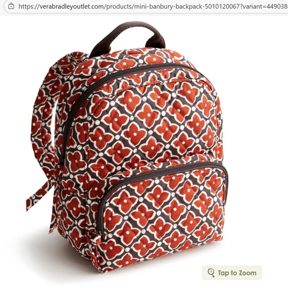 Vera Bradley Banbury backpack NWT